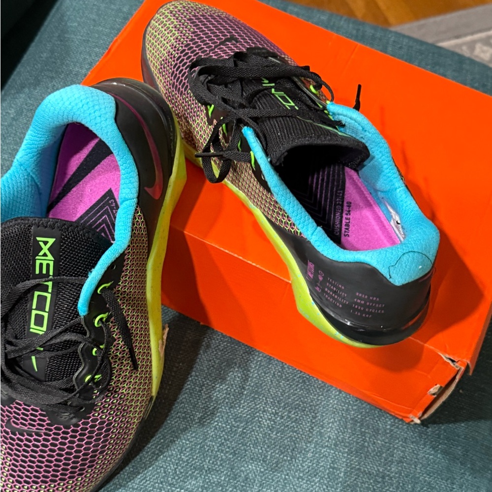 Nike Metcon Black and Neon Training Shoes